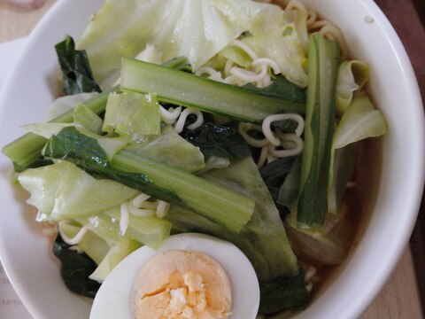 小松菜たっぷり醤油ラーメン